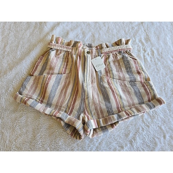 Free People Pants - Free People Topanga Yarn-Dye Shorts‎ Size XS NWT Striped